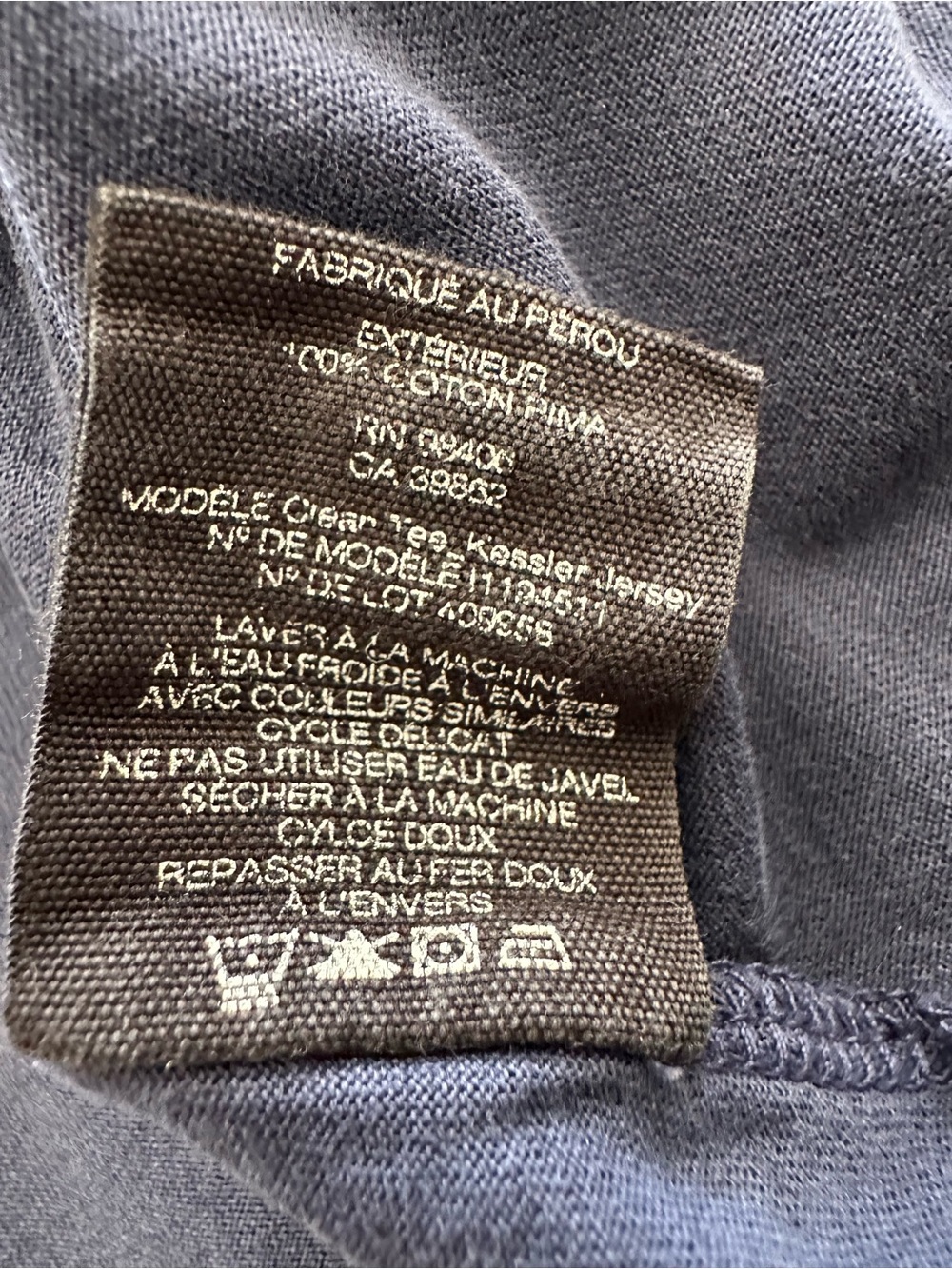 Theory men’s Navy and White Micro Dot Crewneck Tee size large - Picture 12 of 12